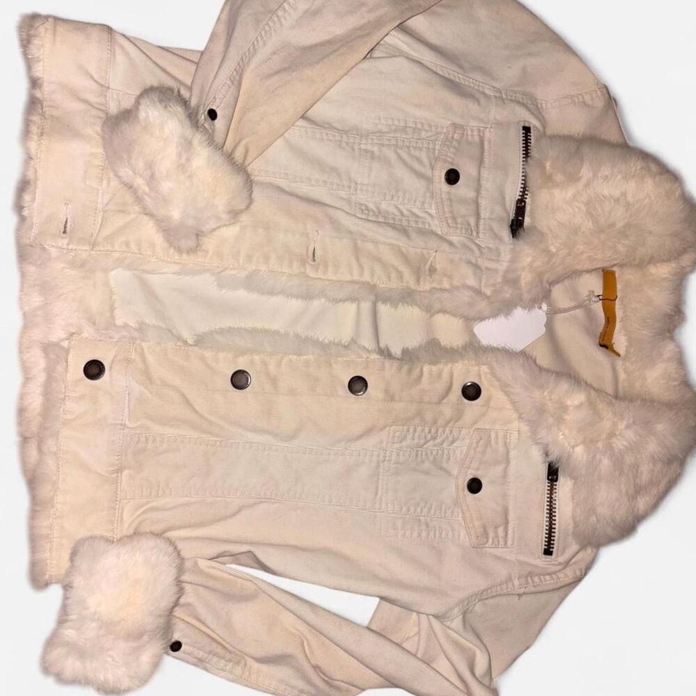 Unbranded Women's White and Cream Jacket